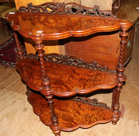 Walnut 3-tier stand